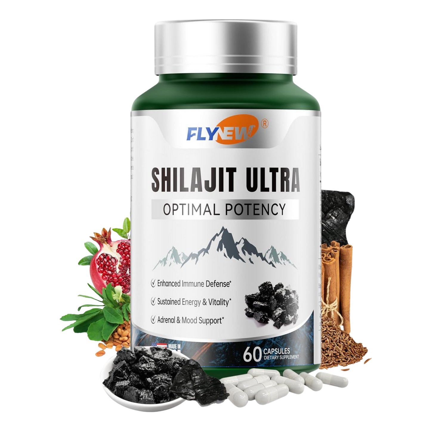 FLYNEW® Shilajit Ultra Optimal Potency 2X1 🇺🇸