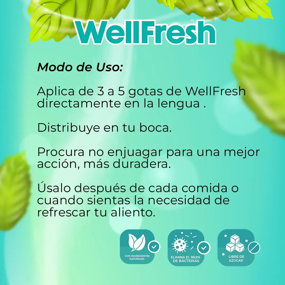 Wellfresh® 2X1 | Frescura Duradera, Adiós al Mal Aliento