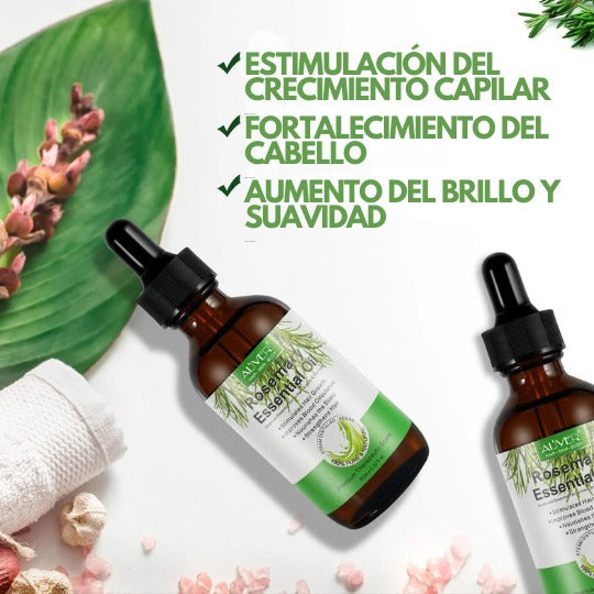 Aceite Esencial De Romero Para El Crecimiento Del Cabello 2x1 ✨
