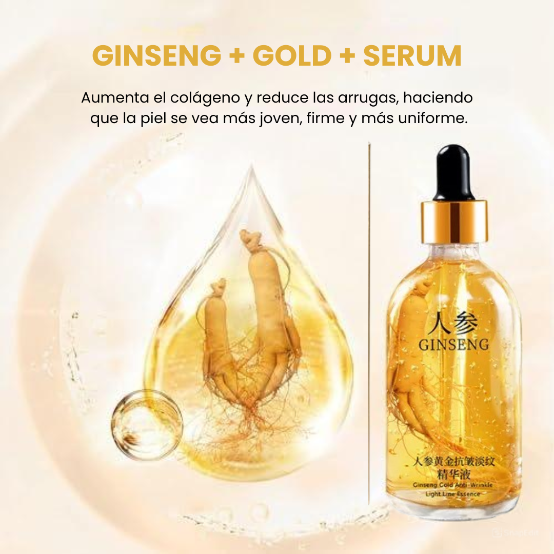 Ginseng™ 🫚 Sérum Rejuvenecedor Hidratante Con Raíz