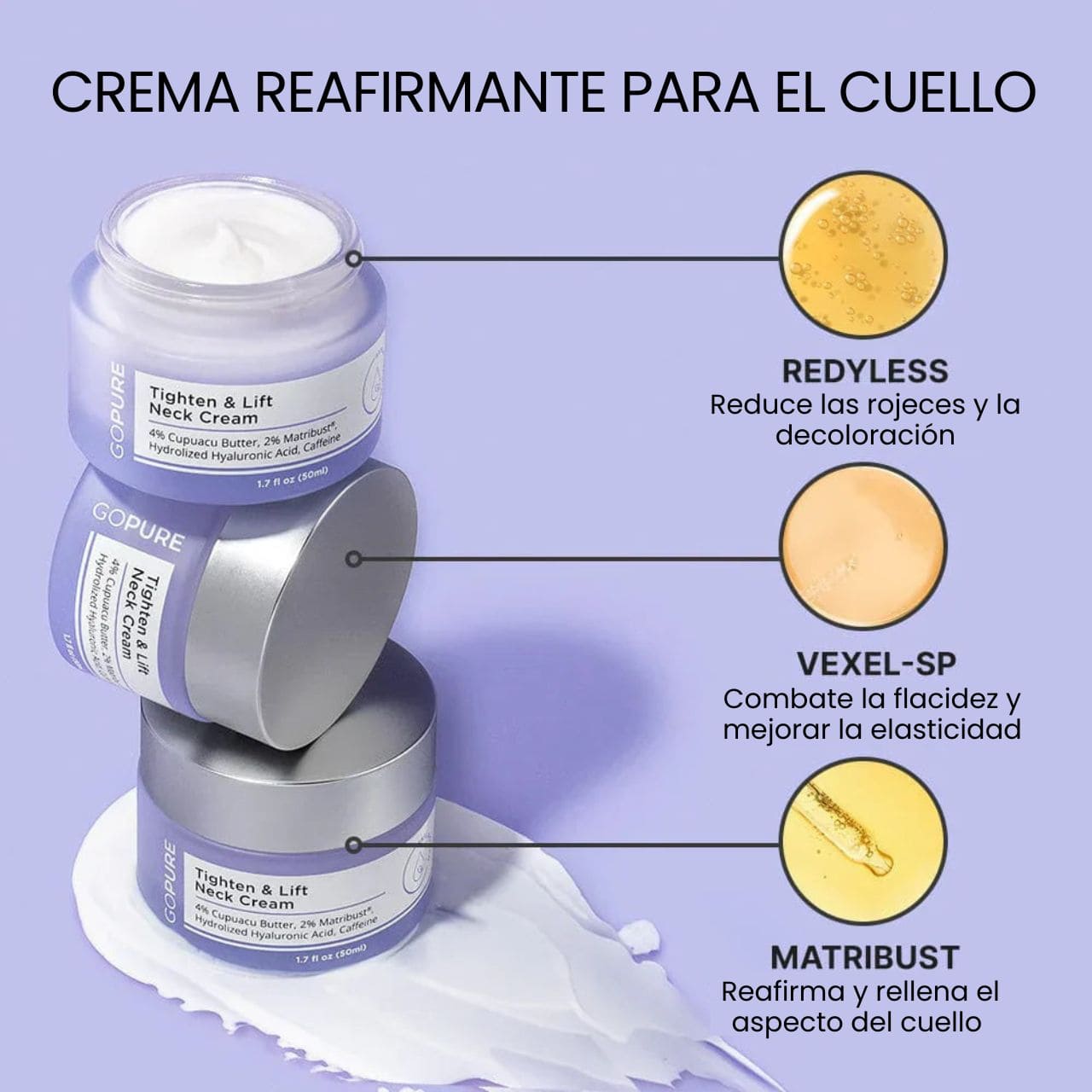 GOPURE™ 2X1 ✨  Crema Reafirmante Lifting Para El Cuello
