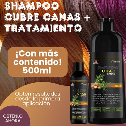 SHAMPOO CHAO CANAS + TRATAMIENTO